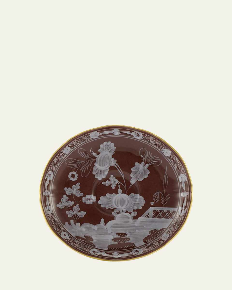 Oriente Italiano Coffee Saucer, Castagna
